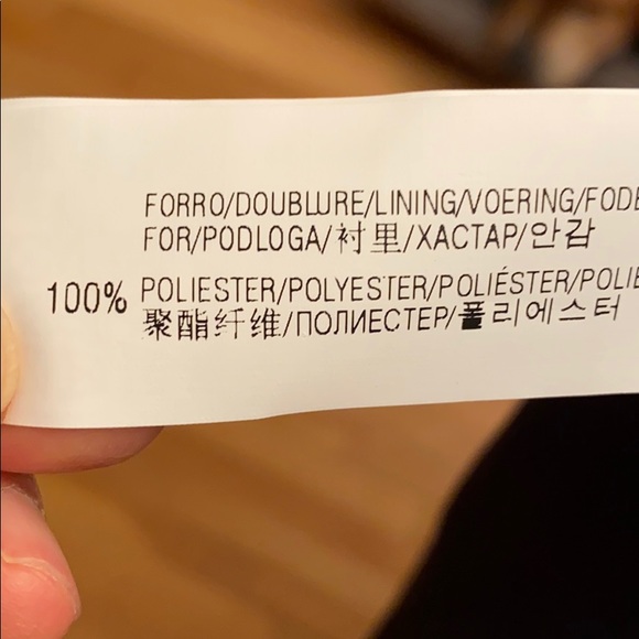 Zara jacket with faux leather collar and cuffing. - Picture 9 of 10